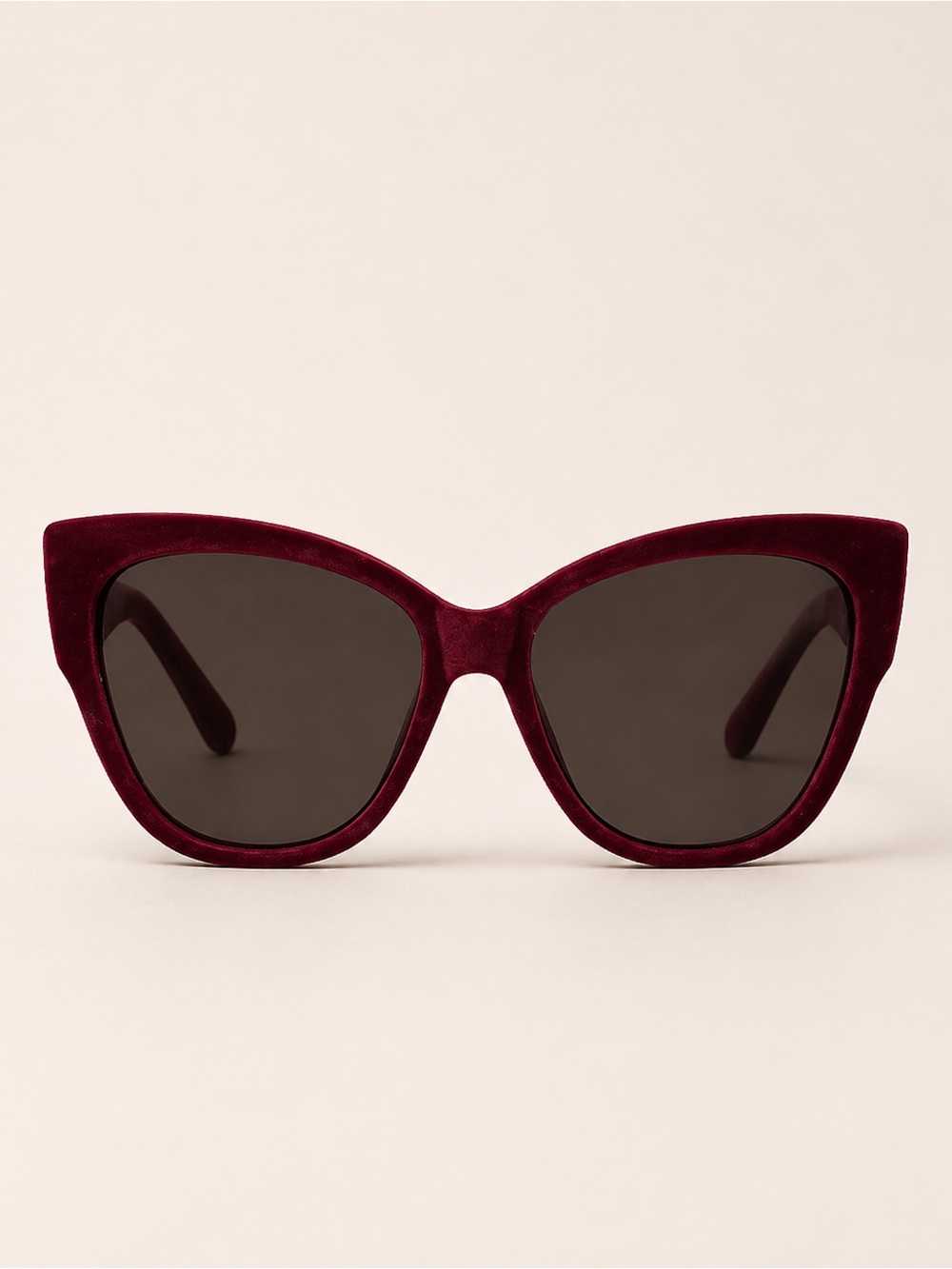 Aldo Burgundy Cat-Eye Sunglasses with Dark Lenses